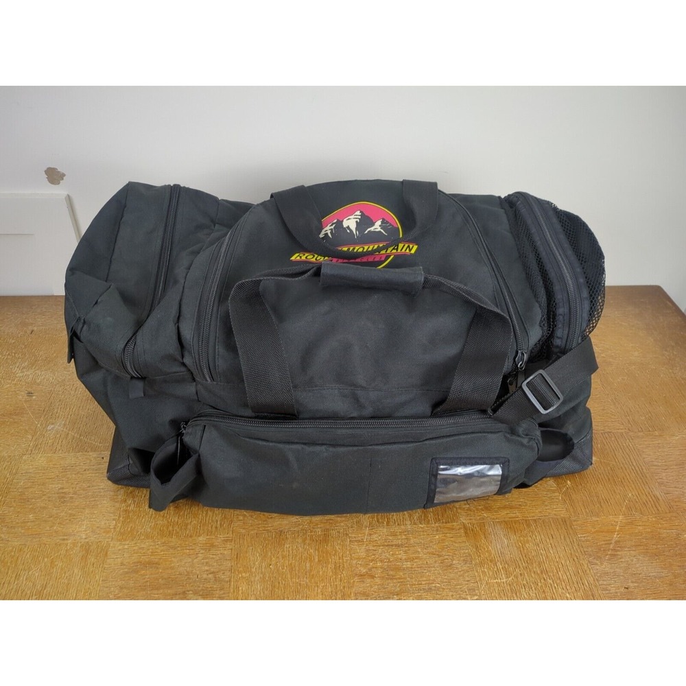Vintage Y2K‎ 2000's Rocky Mountain Bikes Bicycles Branded 28" Black Duffle Bag